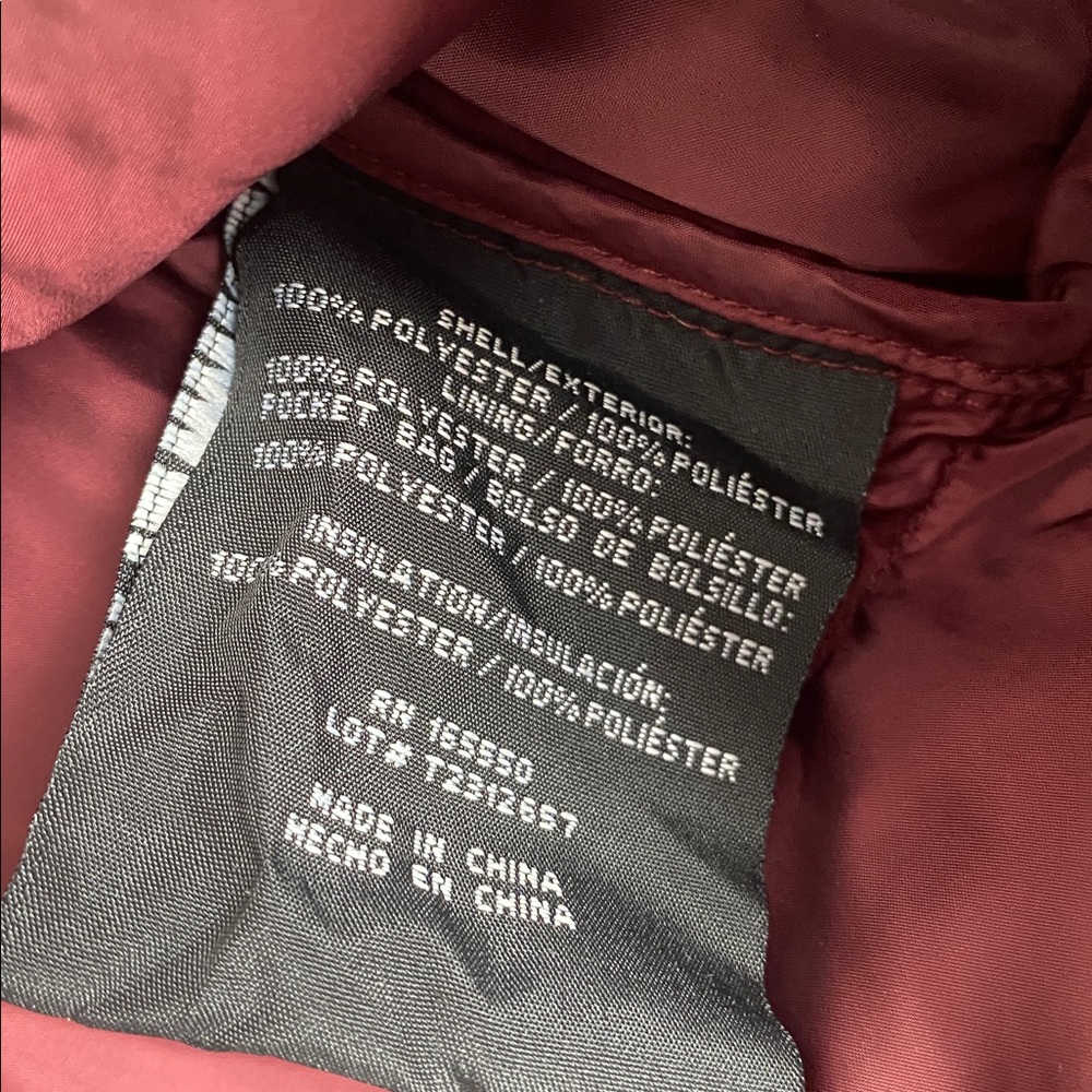 32 Degrees Heat Women’s Puffer Jacket – Size S – Burgundy / Maroon – NWT - Picture 3 of 5